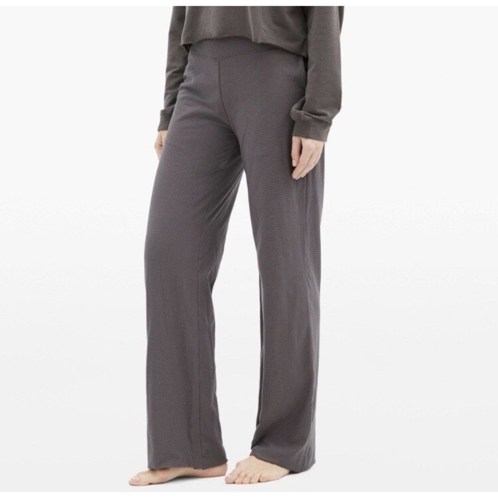 LUNYA Wide Leg Supima Cotton Blend Legging Lounge Pants Womens XS Gray